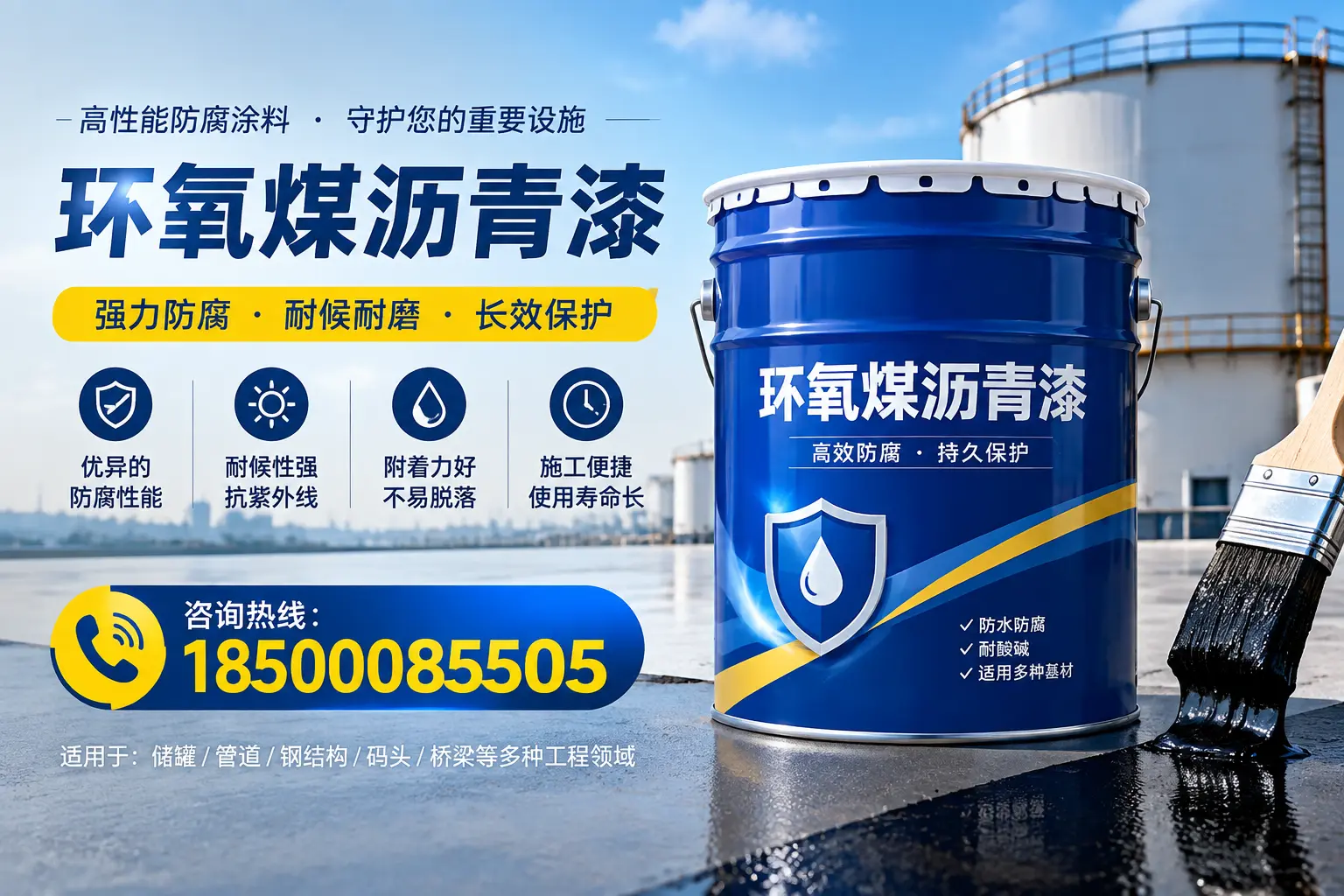 环氧煤沥青漆施工注意事项,确保平度项目顺利进行